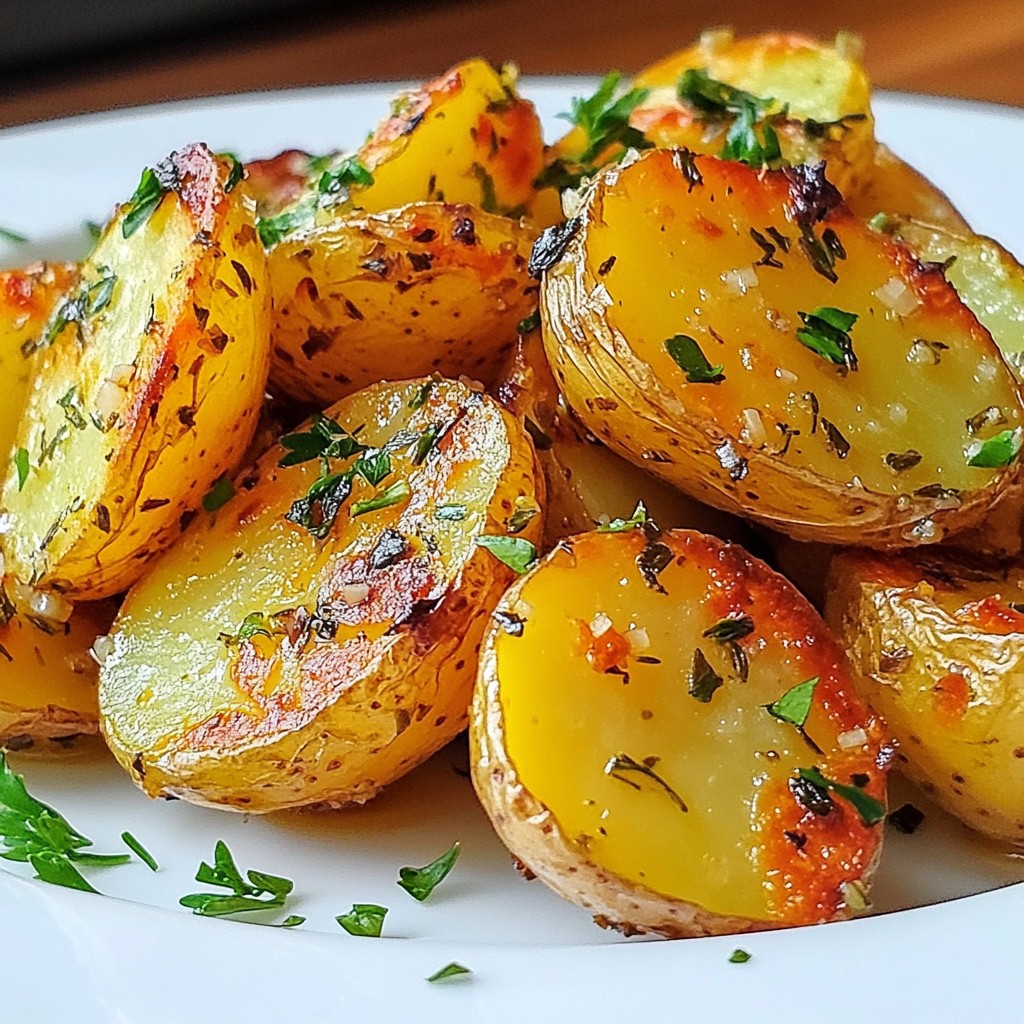 Garlic Herb Roasted Potatoes Simple and Tasty Dish