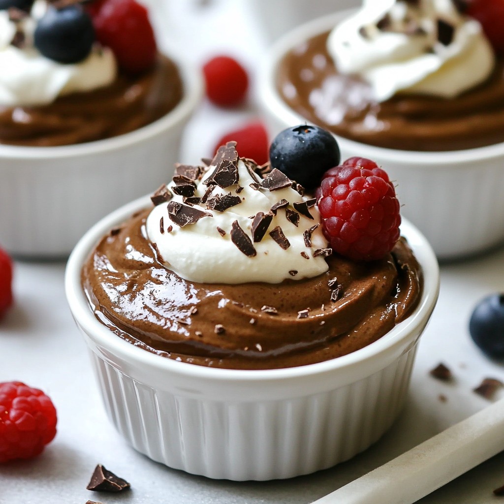 Vegan Chocolate Avocado Mousse Rich and Creamy Delight