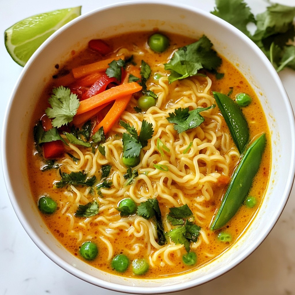 Thai Coconut Curry Ramen Flavorful and Simple Recipe