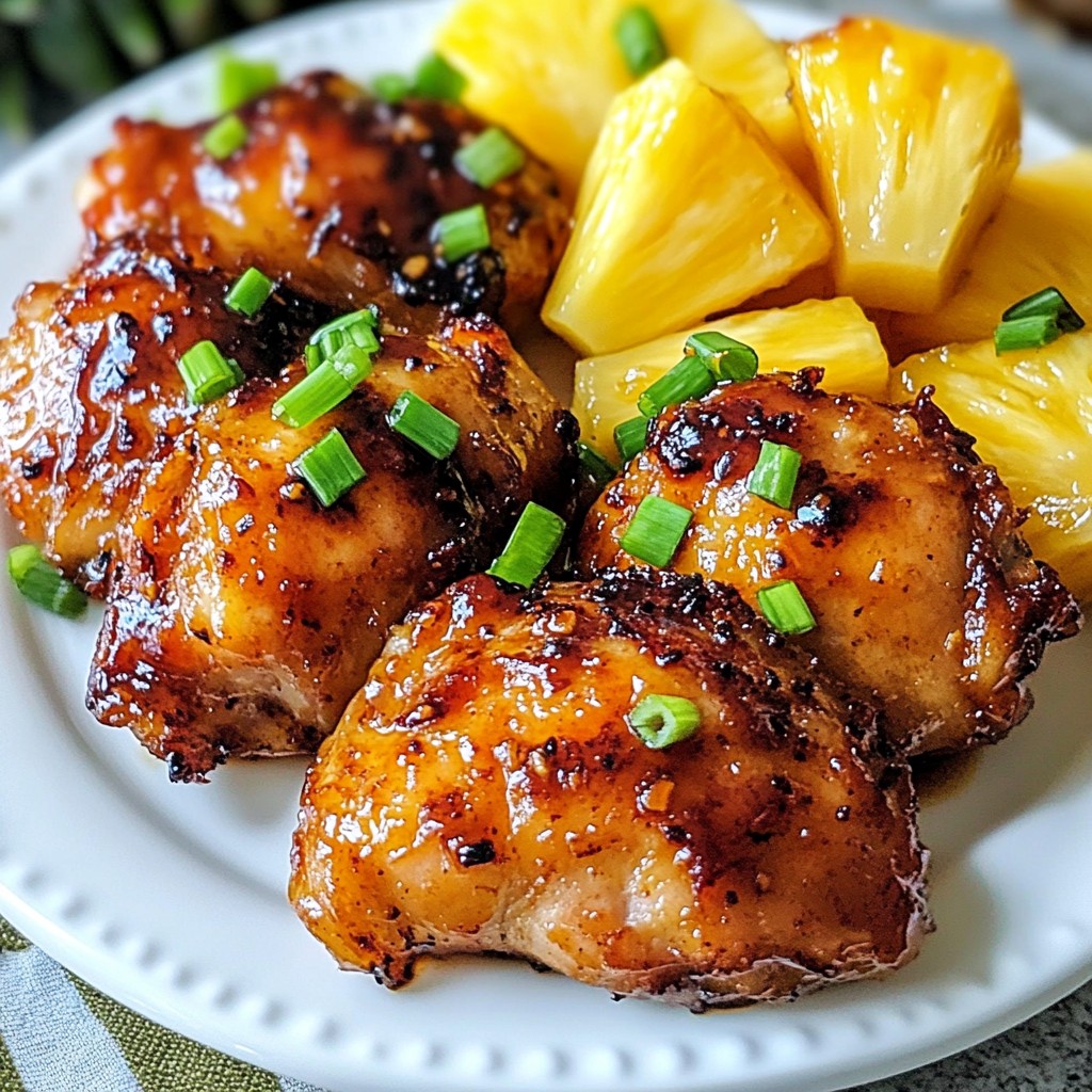 Hawaiian Huli Huli Chicken Flavorful Grilled Delight
