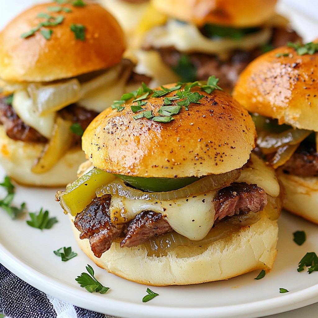 Philly Cheesesteak Sliders Tasty and Easy Recipe