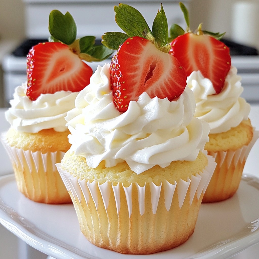 Easy Strawberry Shortcake Cupcakes Delightful and Simple