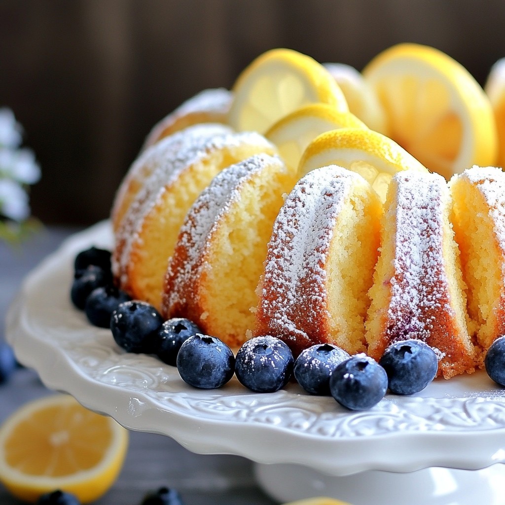 Lemon Blueberry Pound Cake Delightfully Fresh Treat