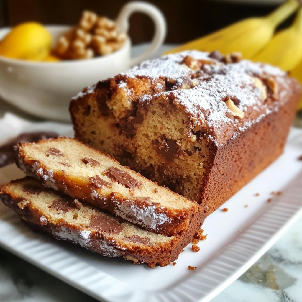 Chocolate Chip Banana Bread Fluffy and Delicious Treat