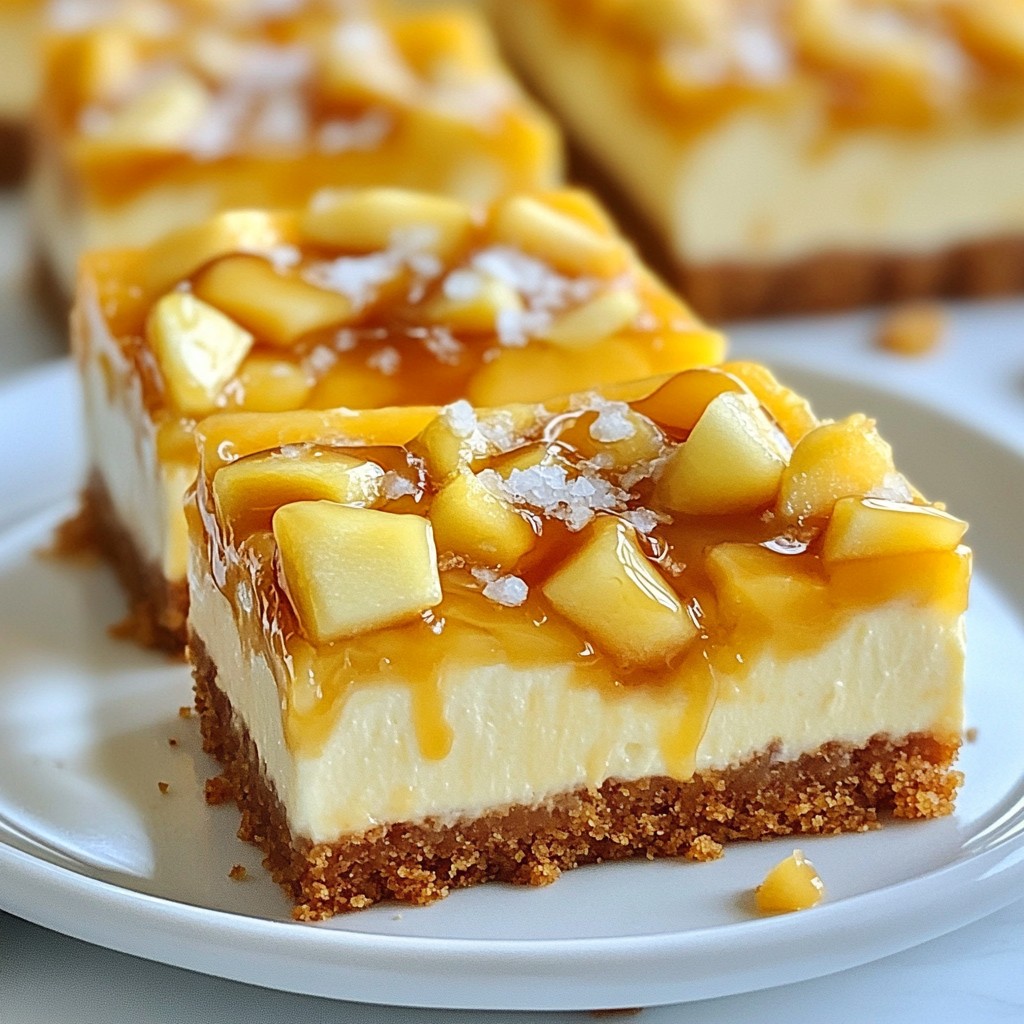 Caramel Apple Cheesecake Bars Indulgent and Simple