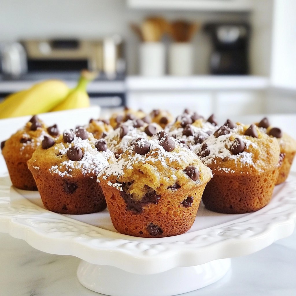 Chocolate Chip Banana Bread Muffins Easy and Tasty