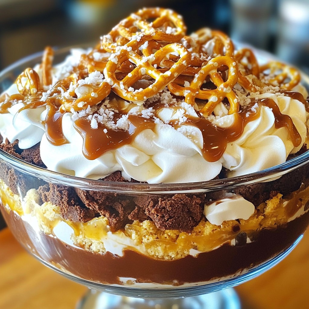Salted Caramel Brownie Trifle Decadent Dessert Delight