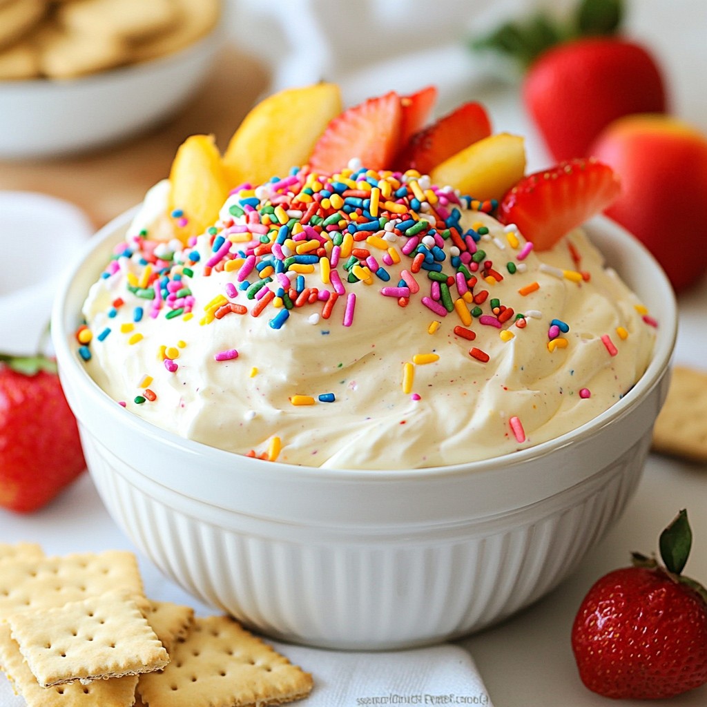 Funfetti Cake Batter Dip Delightful and Easy Treat