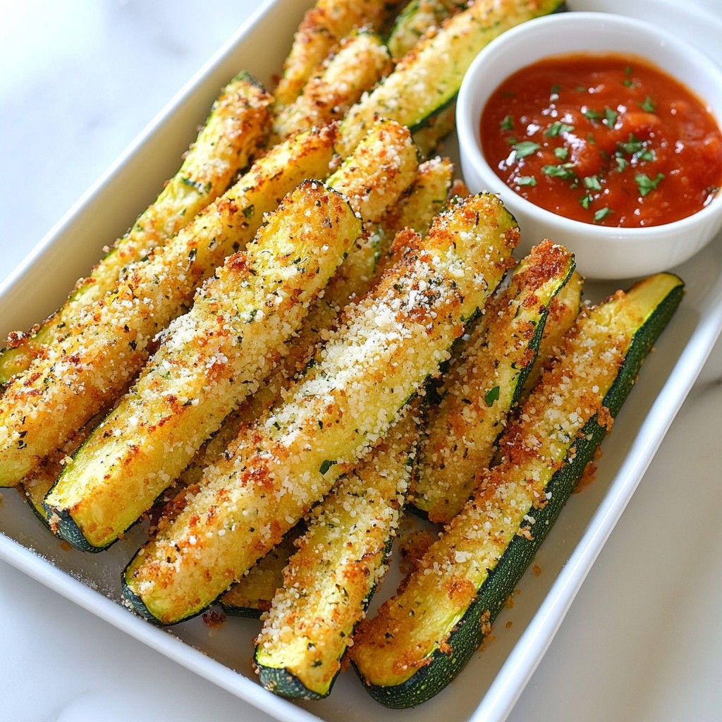 Air Fryer Parmesan Zucchini Fries Crispy Delight