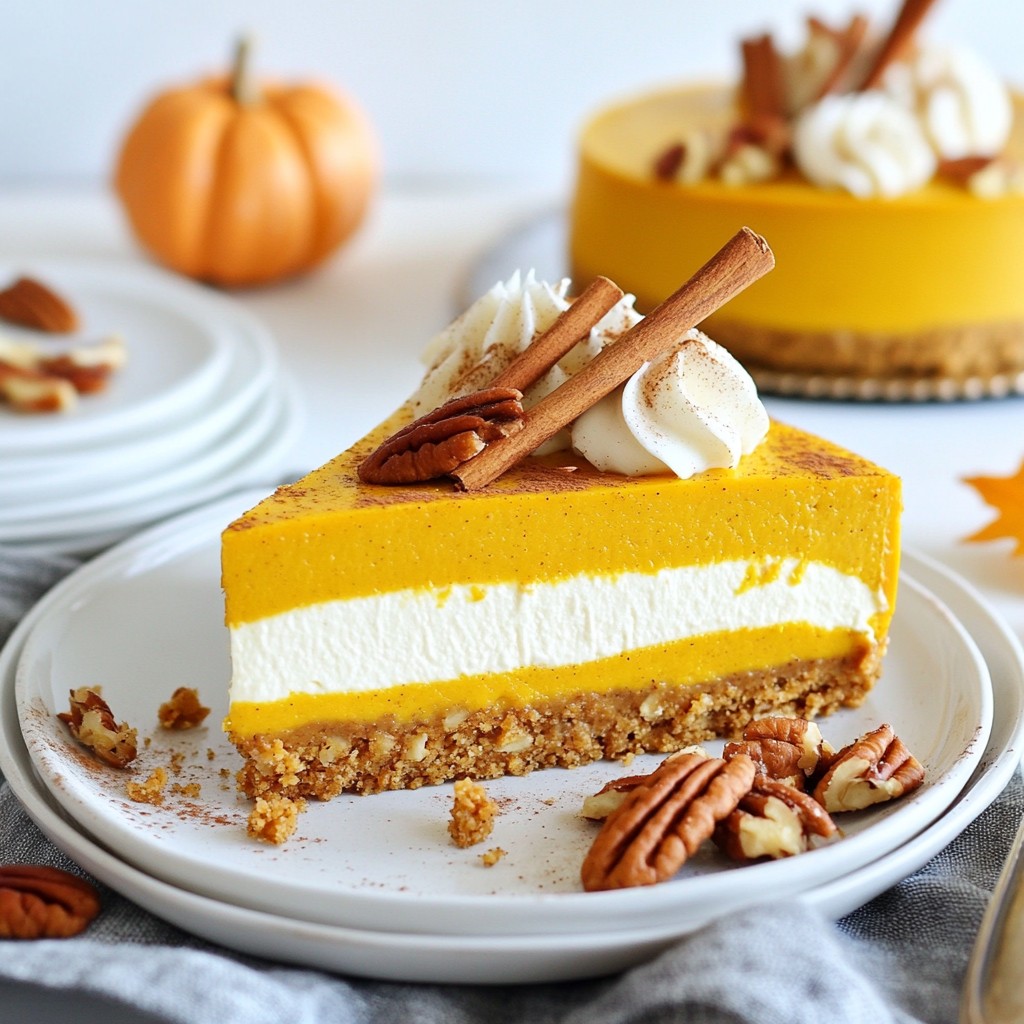 Pumpkin Spice No-Bake Cheesecake Simple Treat Recipe