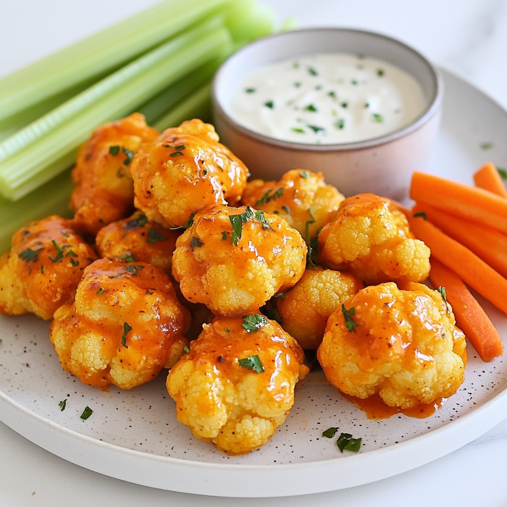 Cauliflower Buffalo Bites Tasty and Crispy Treat