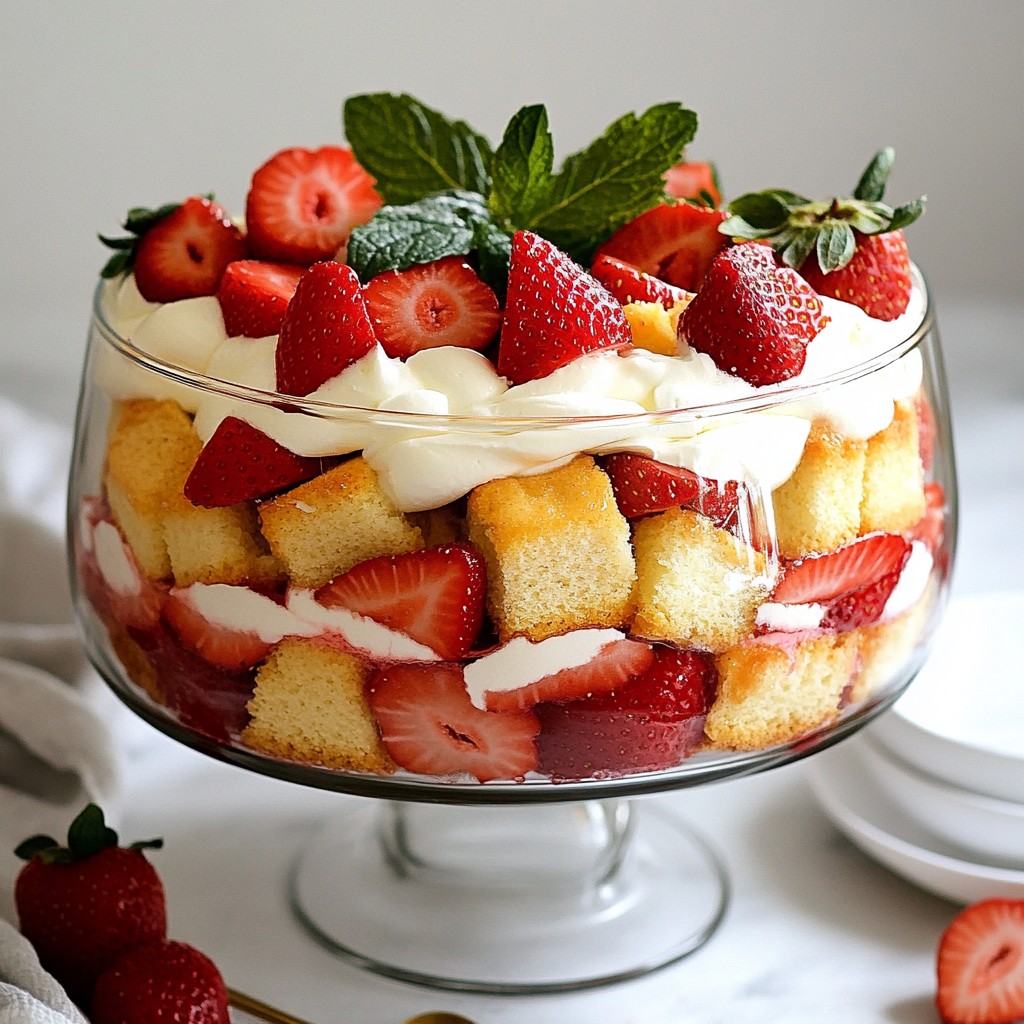 Fresh Strawberry Trifle Delightful and Easy Recipe