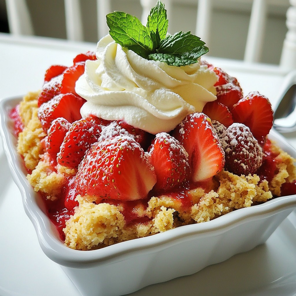 Strawberry Shortcake Crumble Simple and Tasty Treat