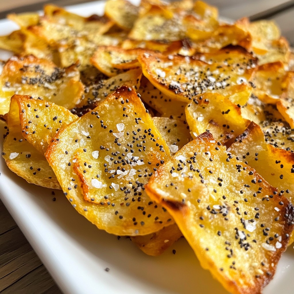 Air Fryer Everything Bagel Chips Crunchy Snack Treat