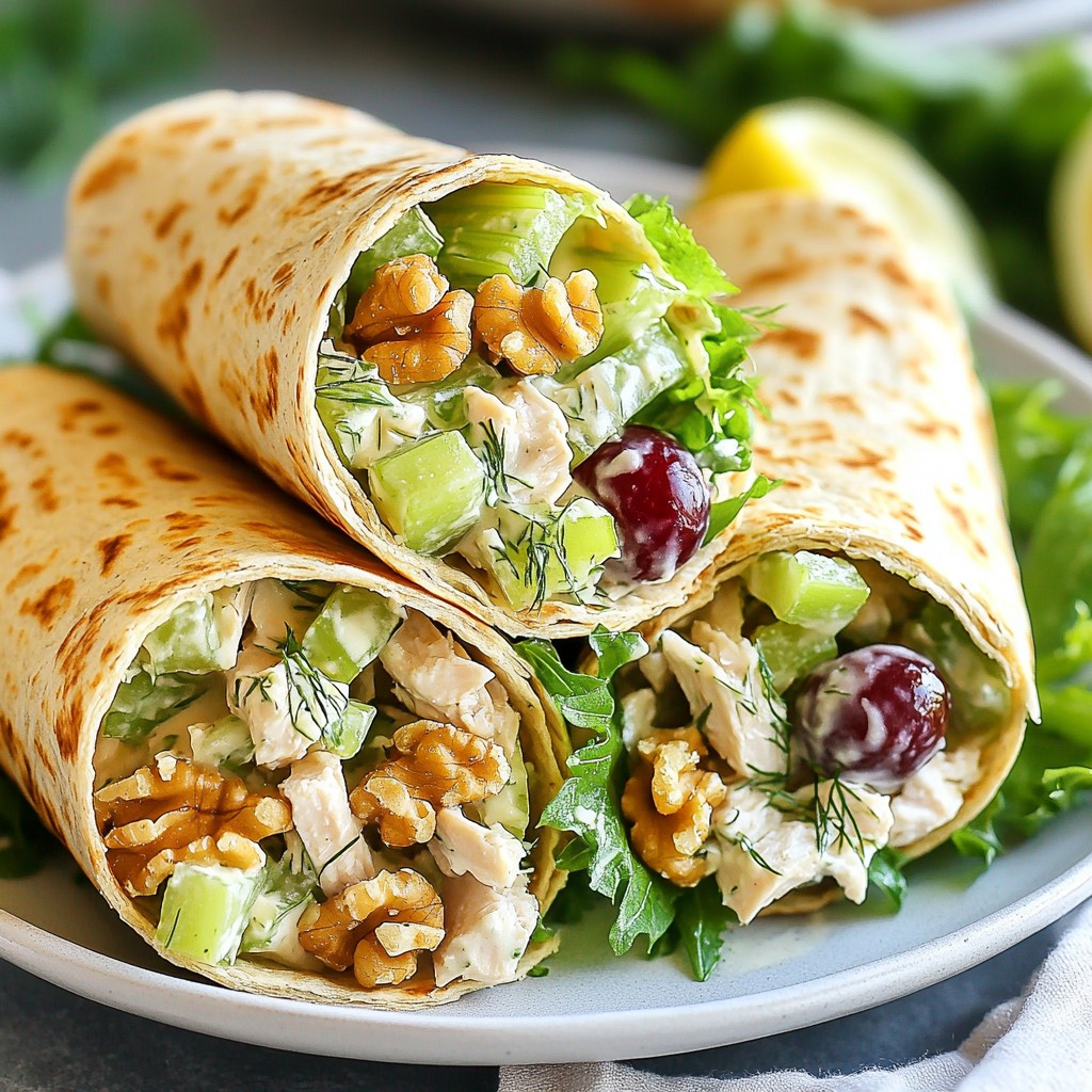 Greek Yogurt Chicken Salad Wraps Healthy and Easy Meal