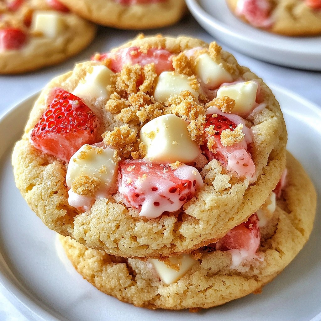 Strawberry Cheesecake Cookies Tasty and Sweet Treat