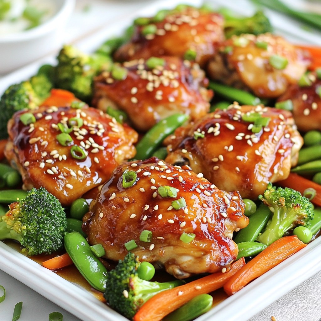 Sheet Pan Teriyaki Chicken and Veggies Delight