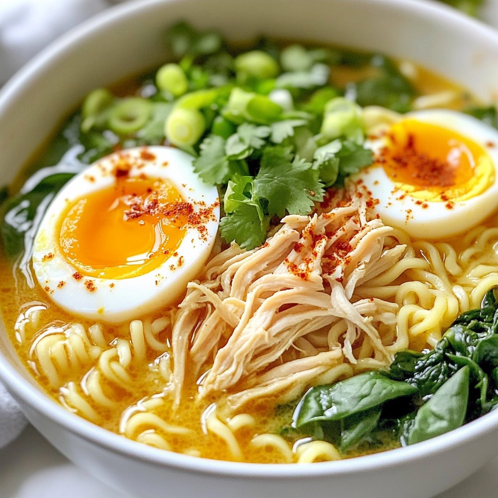 Spicy Creamy Chicken Ramen Flavor-Packed Delight