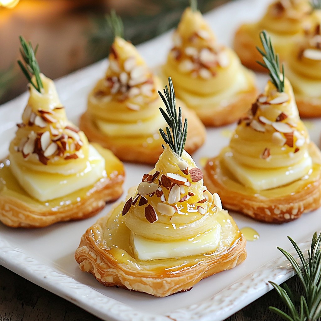 Mini Brie Puff Pastry Trees Festive and Fun Appetizer