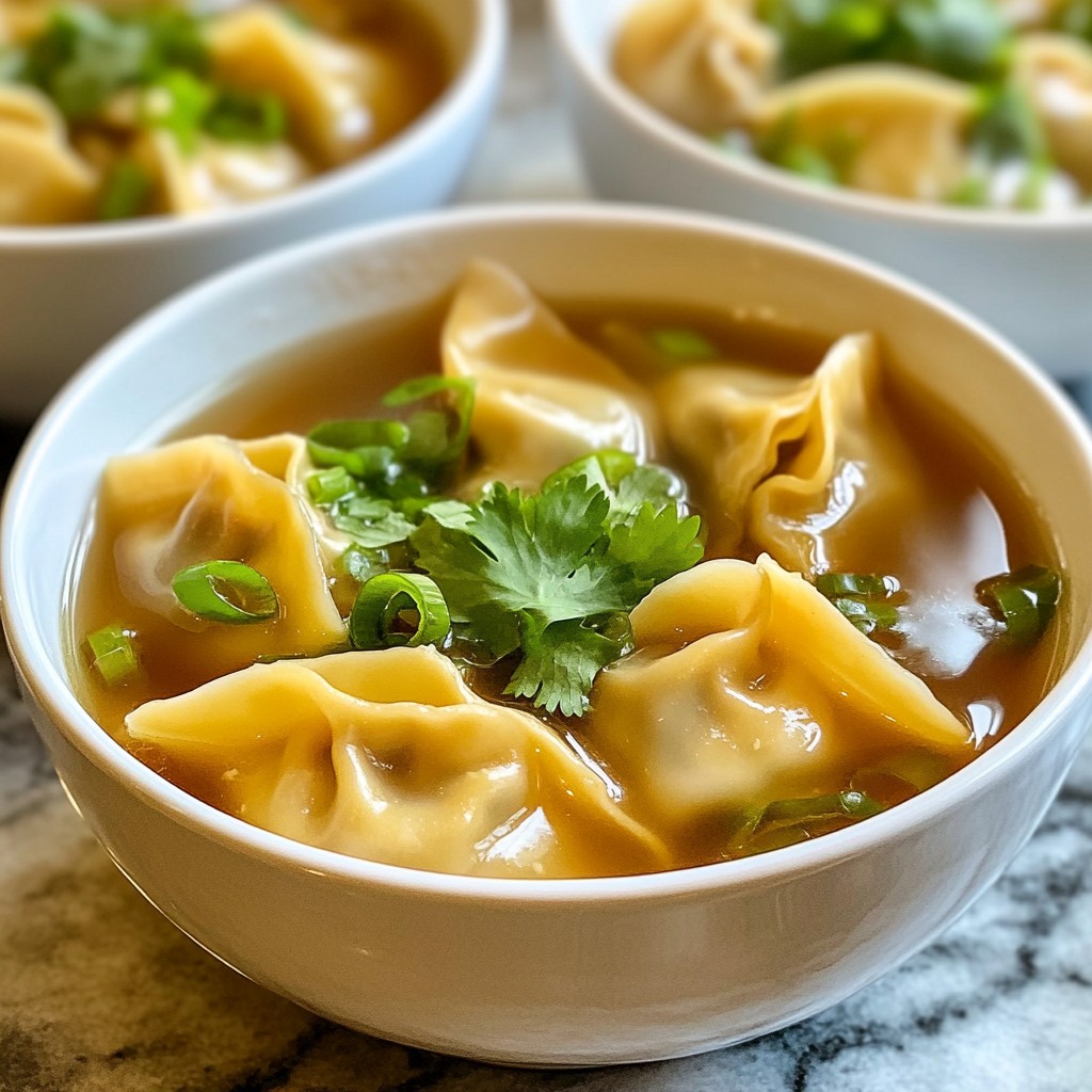 Minute Wonton Soup Simple and Quick Recipe Guide