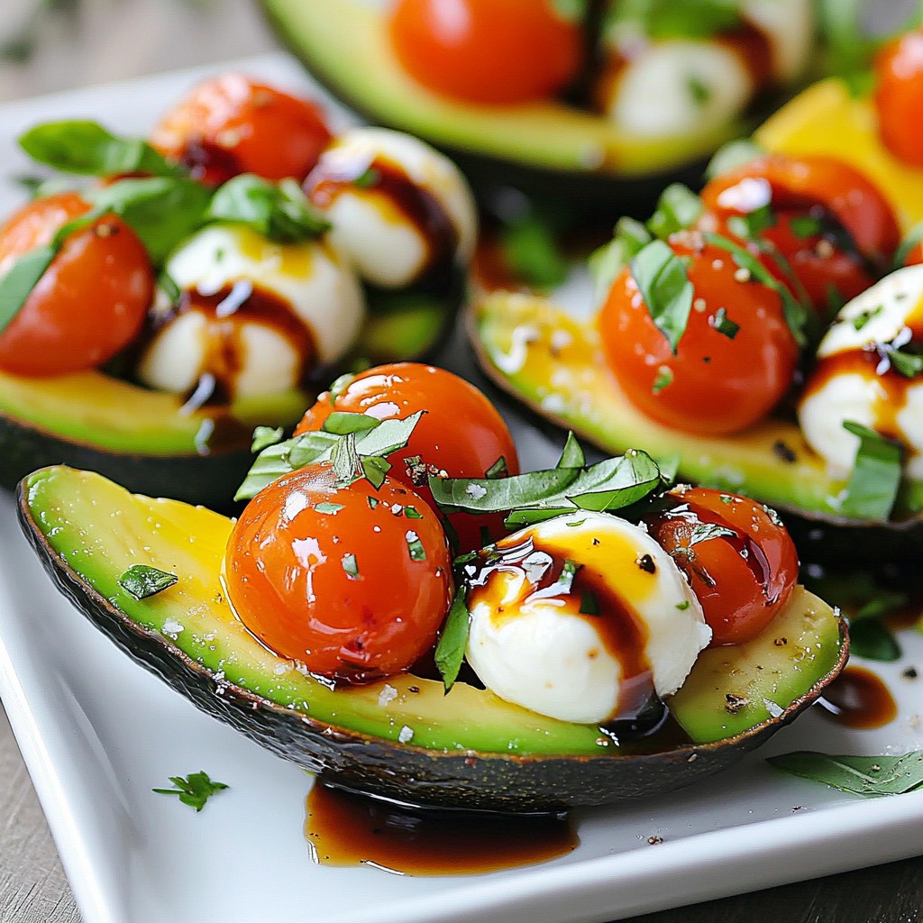 Caprese Stuffed Avocados Flavorful and Healthy Delight