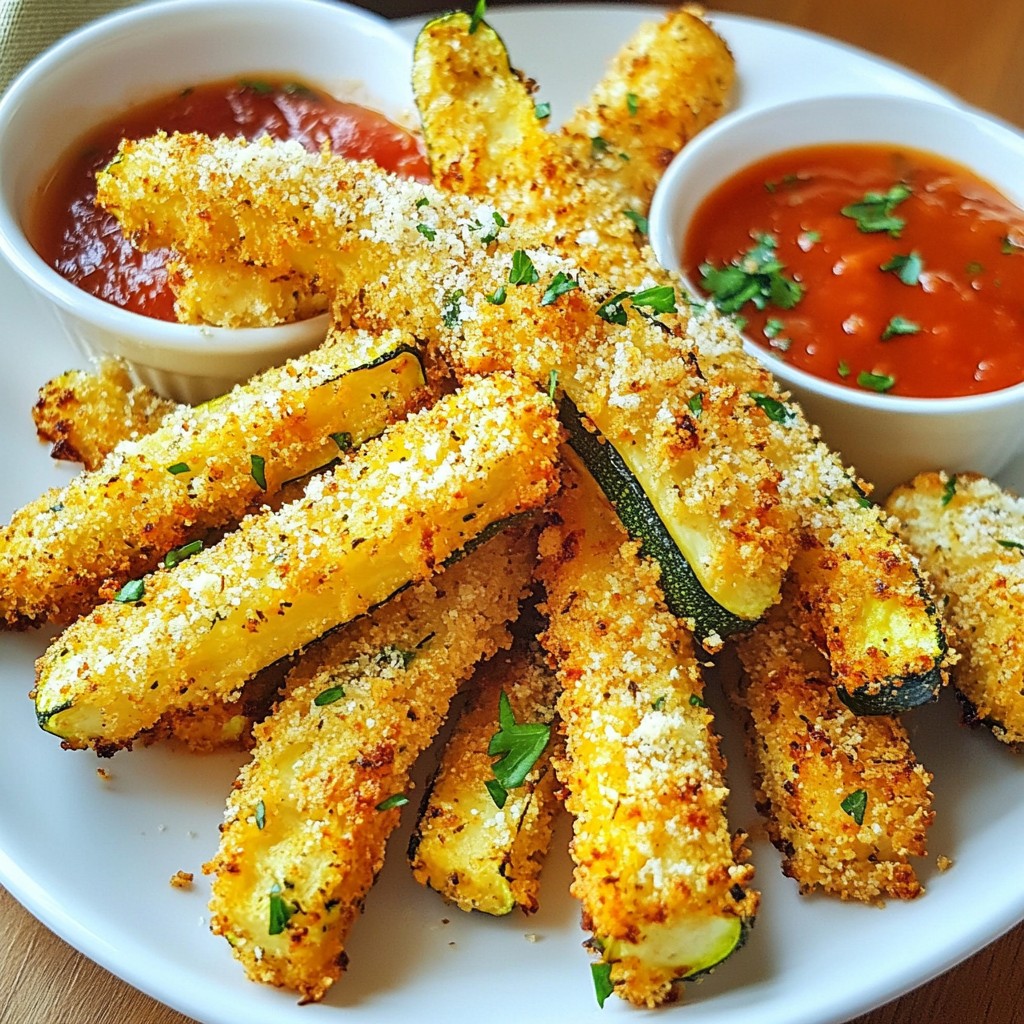 Air Fryer Parmesan Zucchini Fries Crispy and Tasty