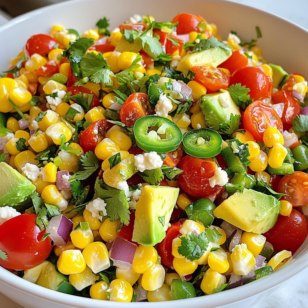 Fiesta Corn Salad Fresh and Flavorful Delight