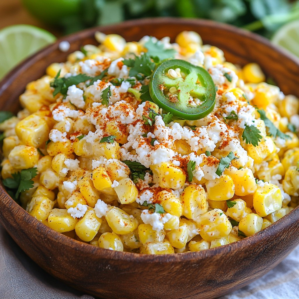 Mexican Street Corn Salad Fresh and Flavorful Dish