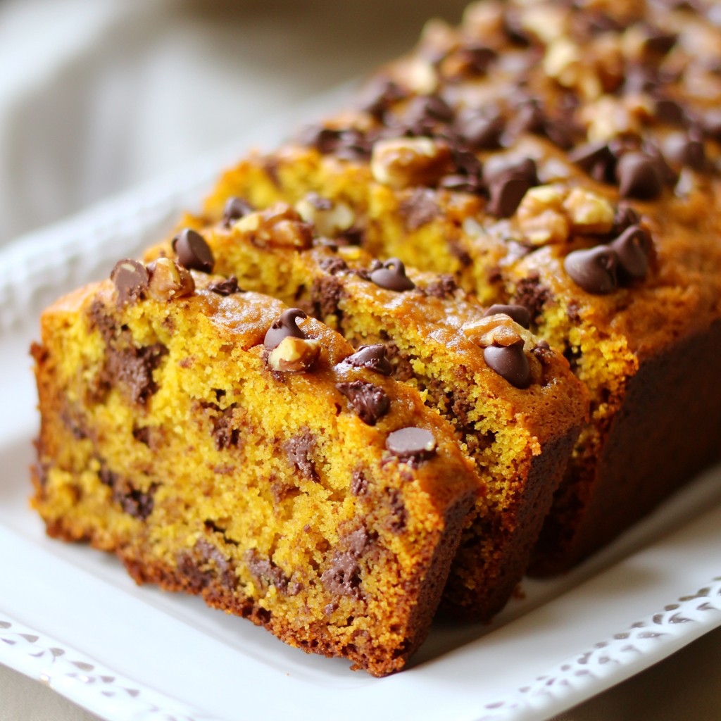 Chocolate Chip Pumpkin Bread Soft and Velvety Recipe