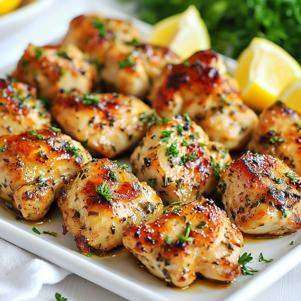 Garlic Herb Chicken Bites Flavorful and Easy Recipe