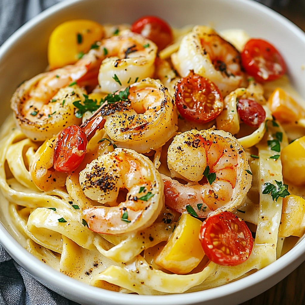 One Pot Cajun Shrimp Alfredo Delightful Easy Recipe