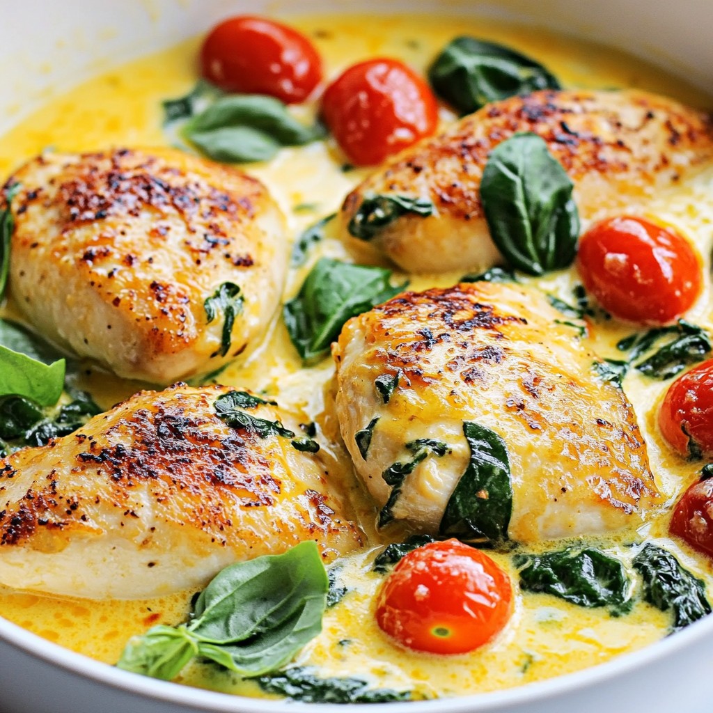 One Pot Creamy Tuscan Chicken Quick and Flavorful Meal