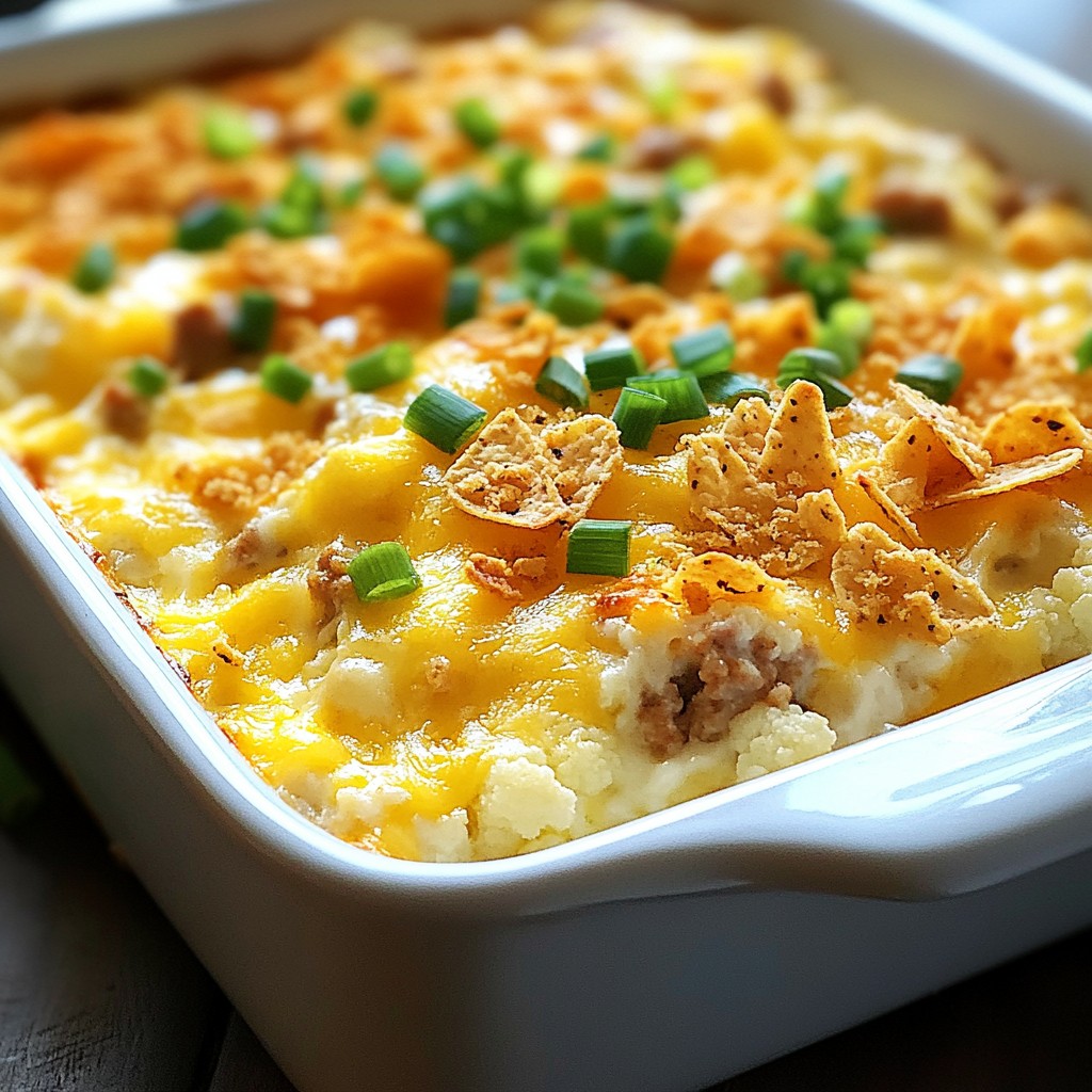 Cheesy Loaded Cauliflower Casserole Flavorful Recipe