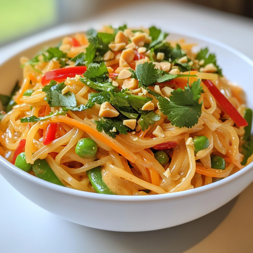 Minute Thai Peanut Noodles Quick and Flavorful Meal