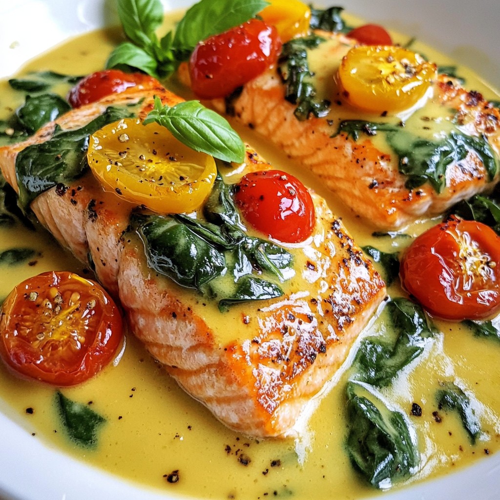 Creamy Tuscan Salmon Flavorful and Easy Weeknight Meal
