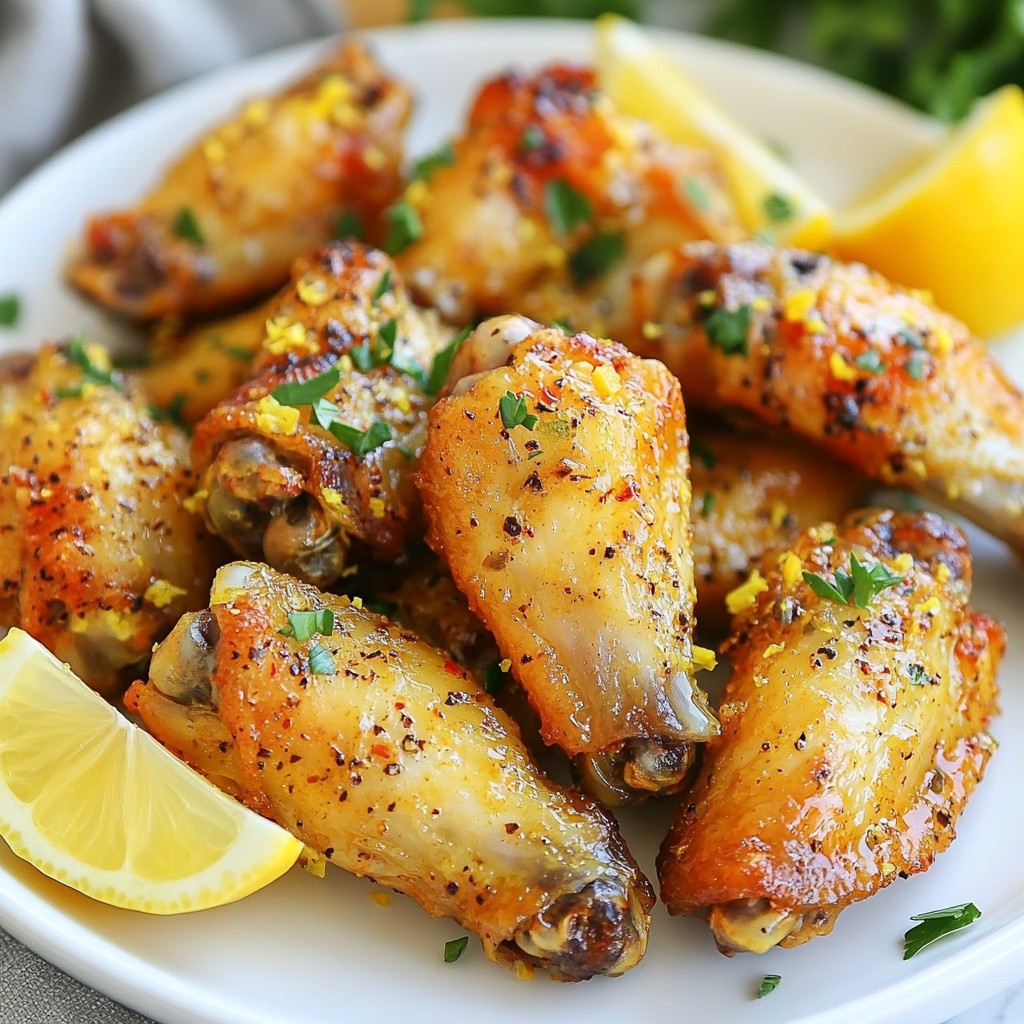 Air Fryer Lemon Pepper Wings Crispy and Flavorful