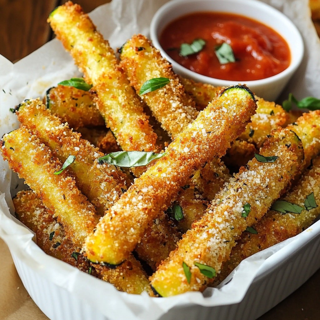 Air Fryer Parmesan Zucchini Fries Crispy and Quick