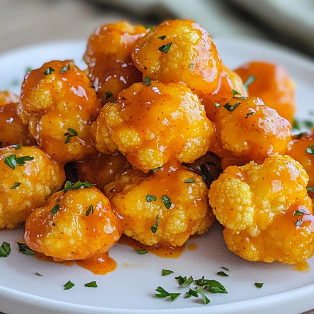 Buffalo Cauliflower Bites Crispy and Flavorful Treat