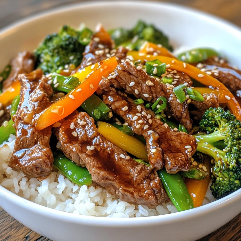 Savory Sesame Ginger Beef Stir Fry Recipe Delight