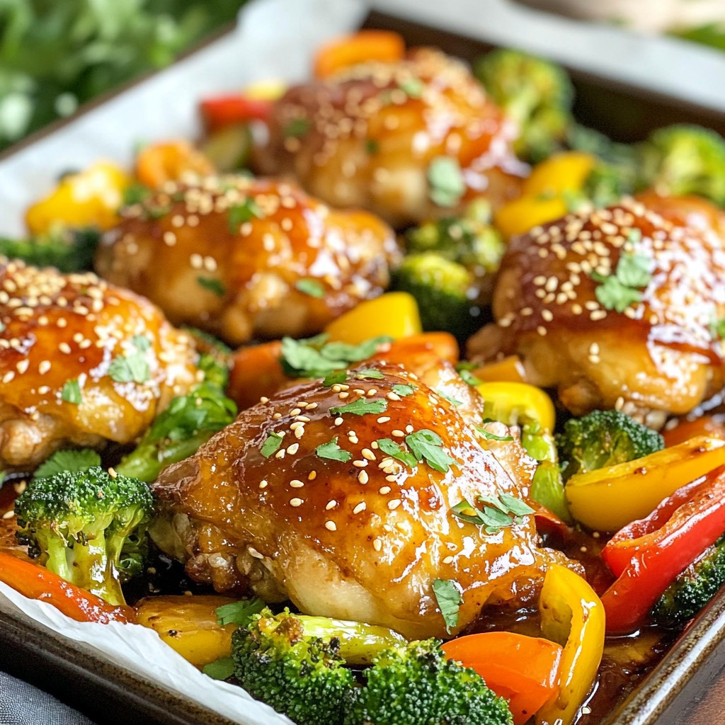 Sheet Pan Teriyaki Chicken and Veggies Delight