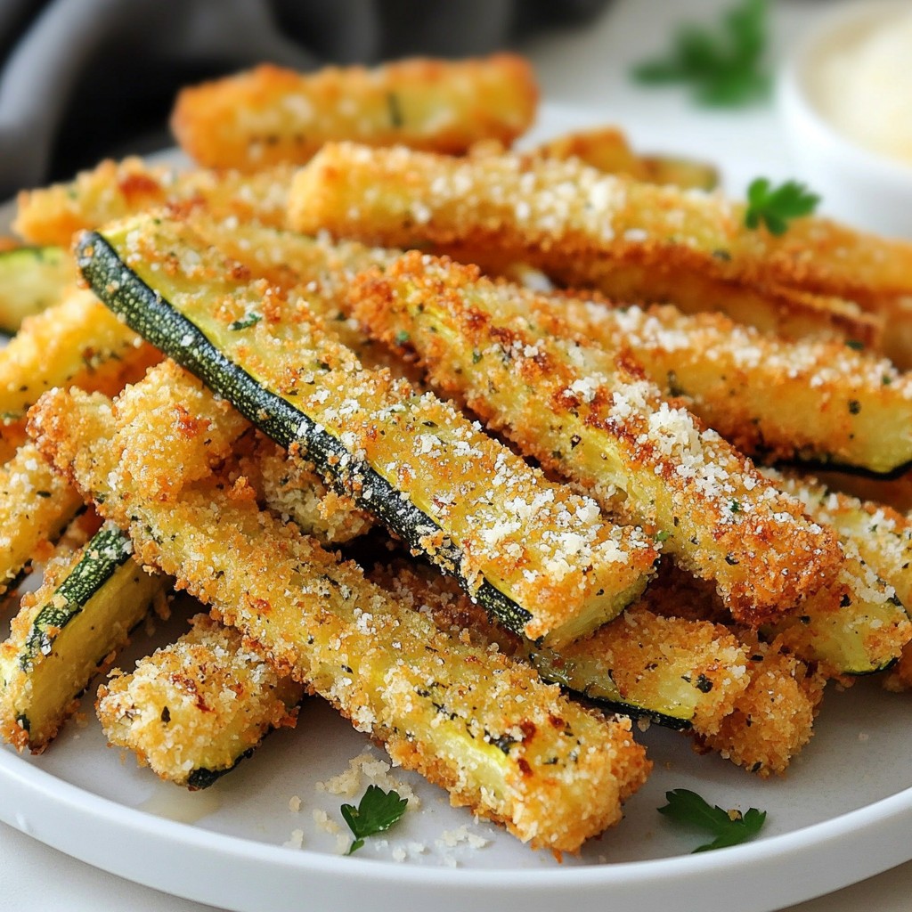 Air Fryer Parmesan Zucchini Fries Crispy and Tasty Snack