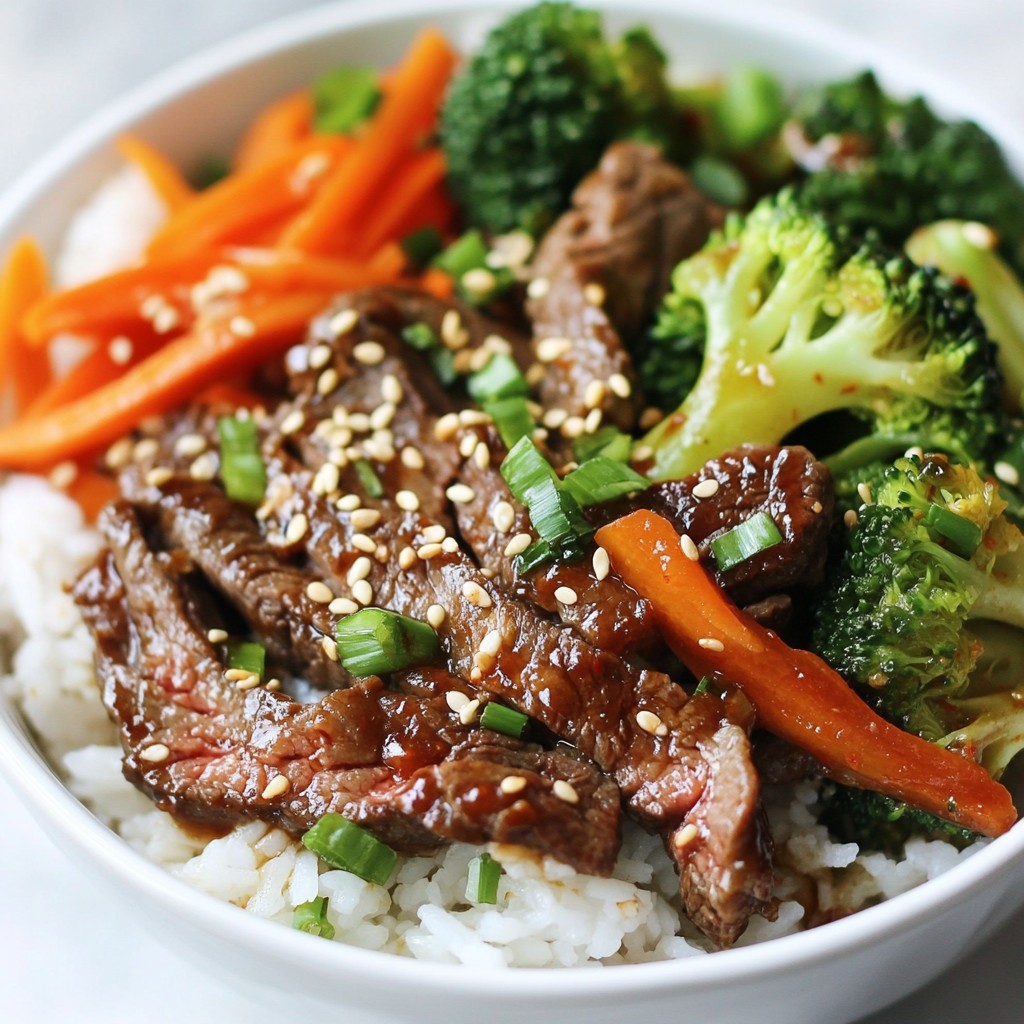 Spicy Korean Beef Bulgogi Bowls Tasty and Simple Meal