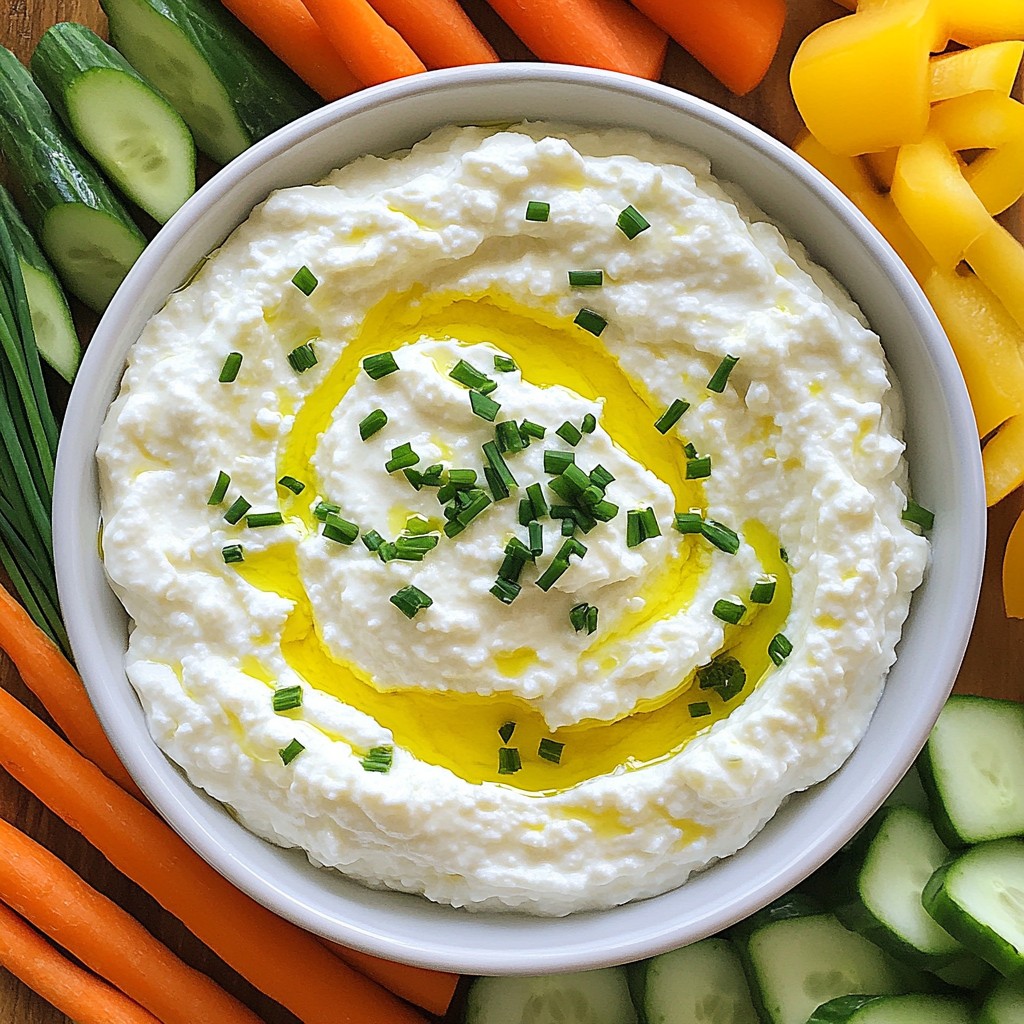 Whipped Cottage Cheese Dip Creamy and Delicious Treat
