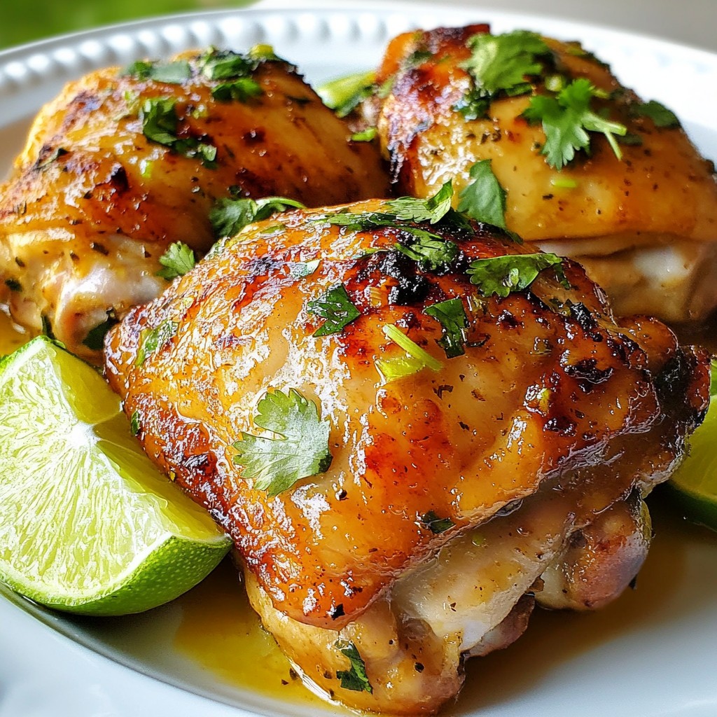 Coconut Lime Chicken Thighs Flavorful and Simple Dish