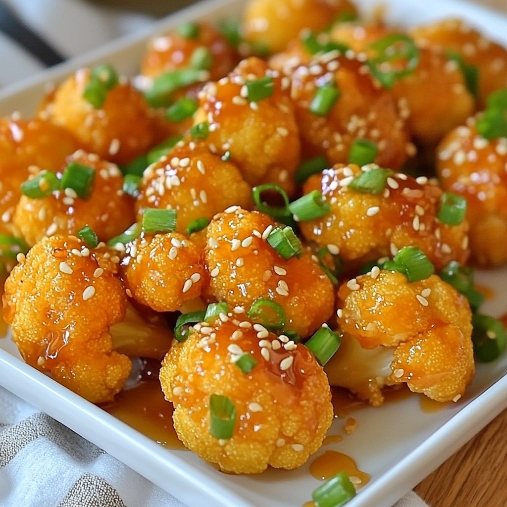 Crispy Honey Sesame Cauliflower Flavorful Vegan Treat