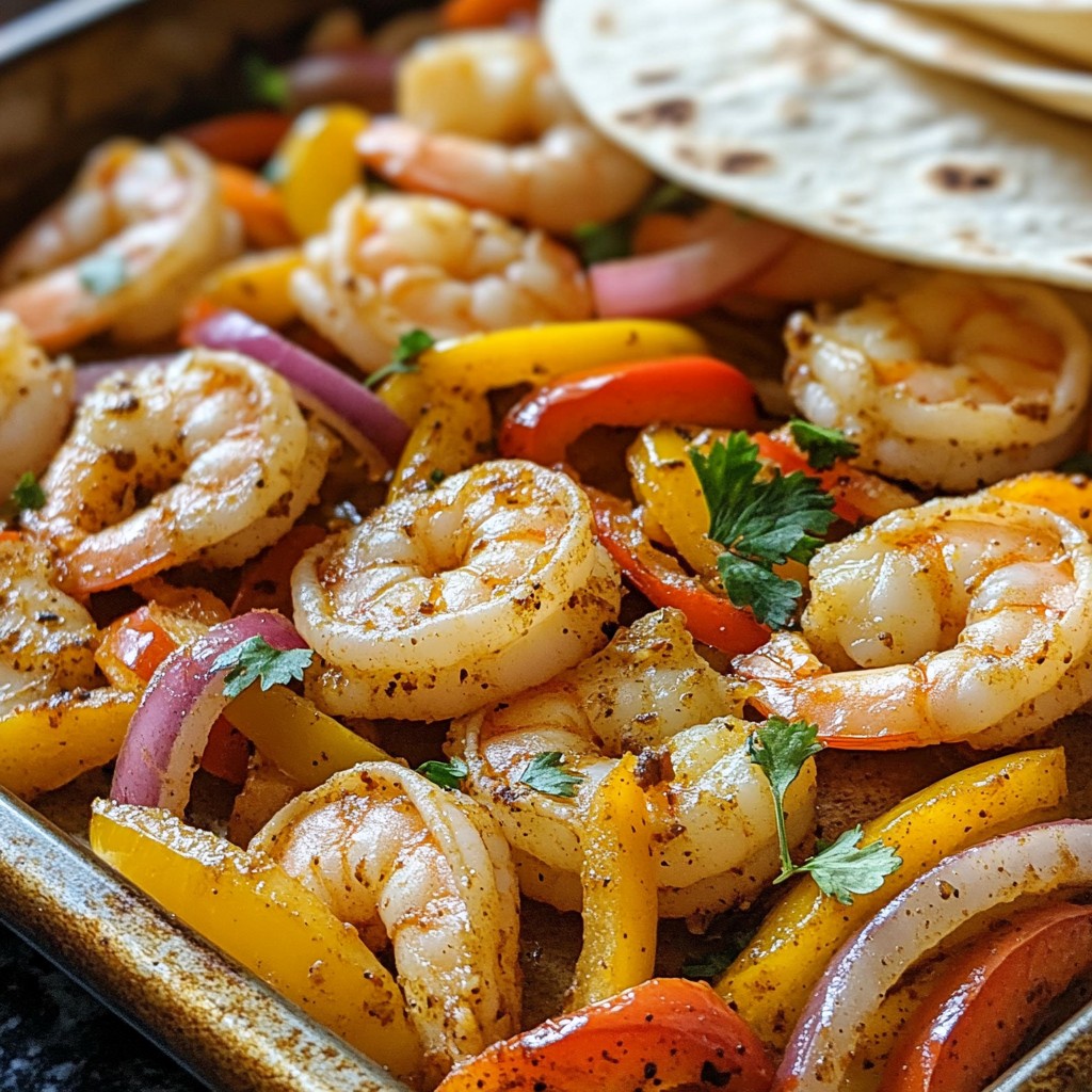 Sheet Pan Shrimp Fajitas Easy and Flavorful Dinner
