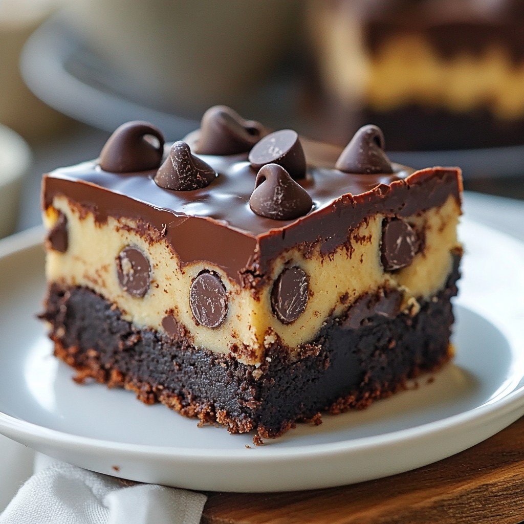 Chocolate Chip Cookie Dough Brownies Irresistible Treat