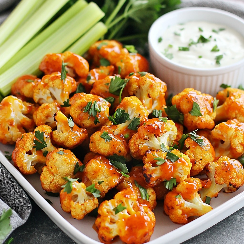 Air Fryer Buffalo Cauliflower Crispy and Flavorful Bite