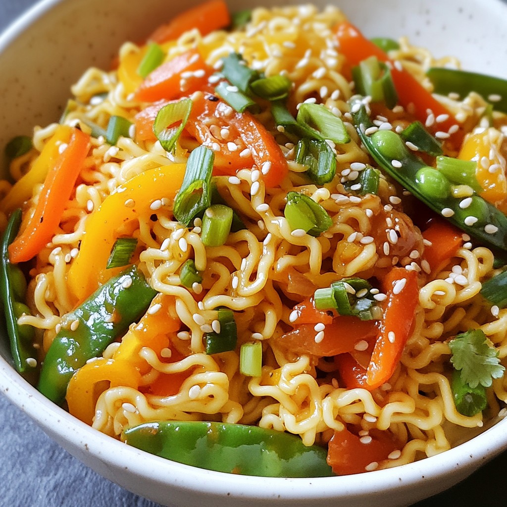 Spicy Ramen Noodle Stir Fry Flavorful and Easy Recipe
