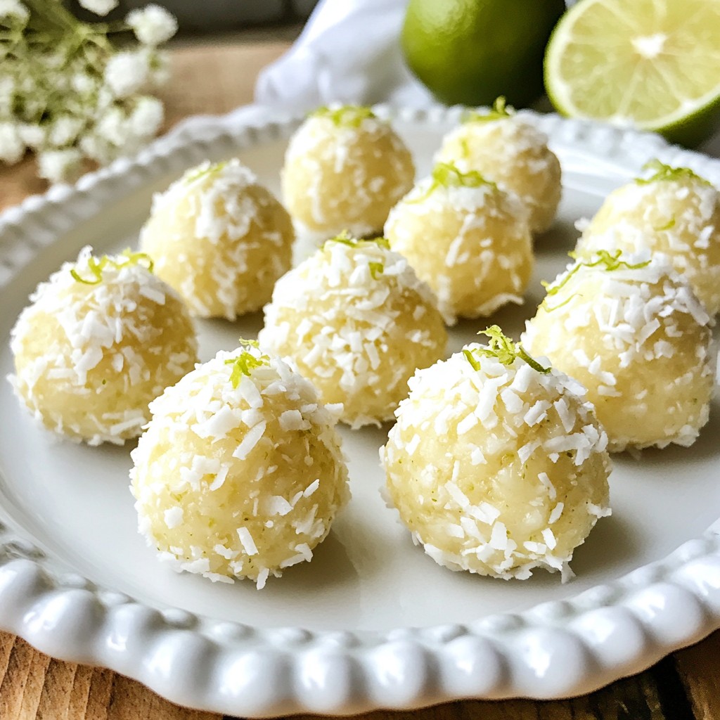 Coconut Lime Energy Balls Simple and Tasty Treat